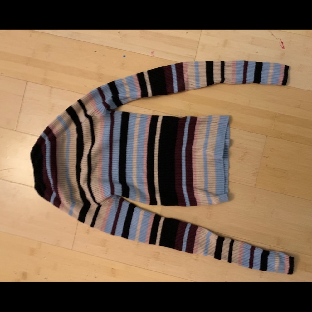 Bodycon crop to striped sweater - Picture 2 of 2
